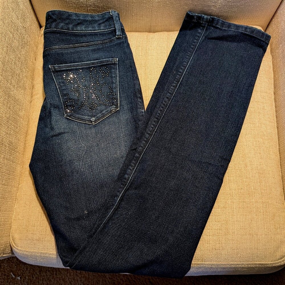 Women's Hi Rise Straight Leg Jeans Size 2 by Isaac Mizrahi